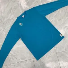 United Athle ロンT 速乾 ドライタッチ プリント入り 青 Sサイズ
