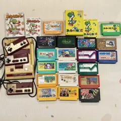 ファミコン本体＋ソフト19本＋ジョイカードセット　動作確認未