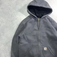 カーハート ジップアップパーカー RainDefender S グレー