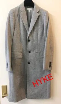 HYKE ハイク L.gray チェスターコート
