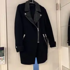 ZARA woman リアルレザー コート ライダースジャケット