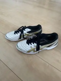 ASICS フットサルトレーニングシューズ ホワイト/ゴールド