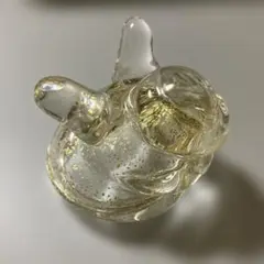 b396 【新品・未使用】蓋置 ガラス 義山 栄螺 新倉晴比古 紙箱 茶道具 b396 【新品・未使用】蓋置 ガラス 義山 栄螺 新倉晴比古 紙箱