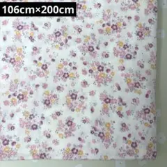 Wガーゼ生地 花柄 106cm×200cm