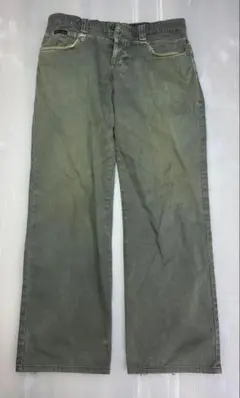 $ D&G グリーン チノパン ストレートレッグ