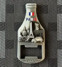 PARIS フランス　パリ　マグネット　エッフェル塔　凱旋門　栓抜き