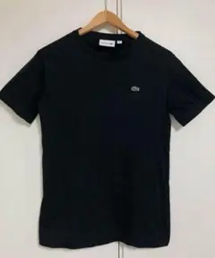 【送料無料】LACOSTE／ラコステのTシャツ　黒　ブラック　Sサイズ