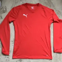 2枚セット　PUMA 赤と青　長袖 Vネック アンダーシャツ M