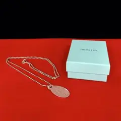 極 美品 保存箱 袋付き ティファニー ボールチェーン ネックレス ペンダント