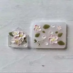 ☆新品登場☆シリコンモールド　桜　葉っぱ　デコレーション　トレカケース　装飾
