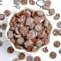 デコレーション　デコパーツ　ミニチュア　チョコレート　クッキー