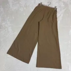 UNIQLO ユニクロ　ベージュ ガウチョパンツ ゴムウエスト　レディース　S