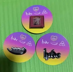 hide ヒデ ピンバッジ　ピンズカプセル　3個セット