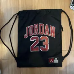 Jordan ブラック ナップサックドローストリングバッグ 23