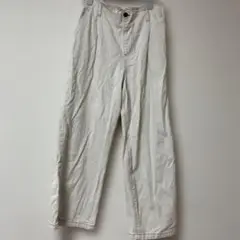 ホワイトデニムワイドパンツ