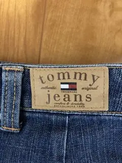 tommy jeans ブルーデニムスカート
