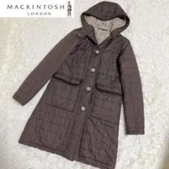 定番 マッキントッシュ キルティングコート ブラウン ボア 34
