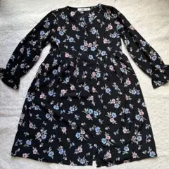 【110cm】花柄ワンピース