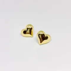 【新商品!】シンプルハートピアス ゴールド ピアス