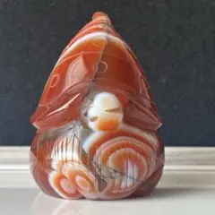 再値下げ！！セール　赤縞瑪瑙　ノーム