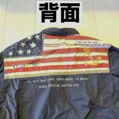 【古着】AVIREX 星条旗デザイン 半袖シャツ メンズXL