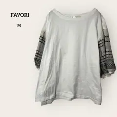 FAVORI 五分袖Tシャツ ナチュラルカジュアル 普段着 コットン サイズ38