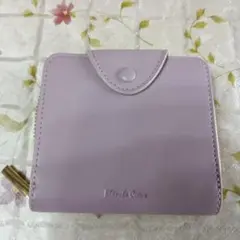 レディース 二つ折り財布 ラベンダー