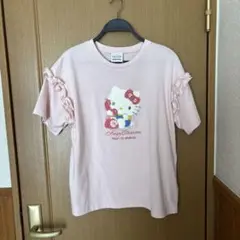 Ange Charme キティ　辻希美　フリルサガラ Tシャツ　ピンク　L