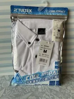 【新品・未使用】TULTEX クールインパクト 長袖ポロシャツ M ホワイト