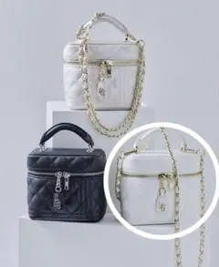 Riu バニティバッグ Quilting vanity bag black Amazon.co.jp: Riu バニティバッグ : おもちゃ