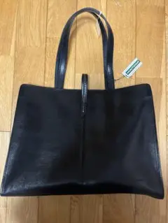 MONTOWA牛革トートバッグ ブラック 大容量