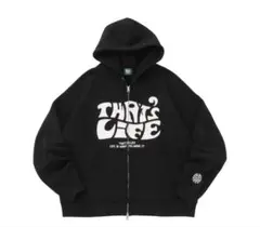 THAT'S LIFE ジップアップフーディ 黒