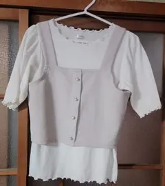 Honeys ビスチェ付きトップス M