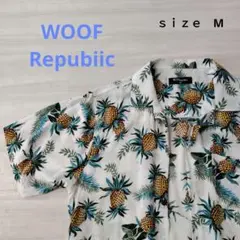 値下げアロハシャツ 半袖 WOOF Repubiic パイナップル柄