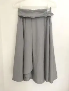 手洗可✳︎tocca グレーフレアスカート　ベルト付き