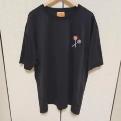 チュッパチャップス　黒　ビックT　Tシャツ　5L　バックプリント　ロゴ刺繍