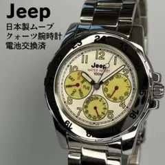 新品未使用 Jeep ダイバーズウォッチ クォーツ腕時計 電池交換済
