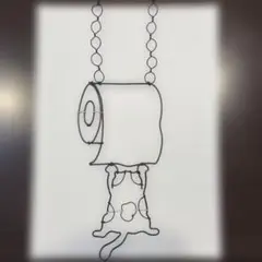 ワイヤークラフト トイレサイン ネコ