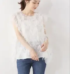 u by spick and span チュールトップス