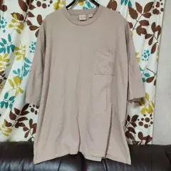Goodwear ベージュ Tシャツ Lサイズ（XXL） ポケット付き
