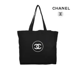 シャネルノベルティキャンバス トートバッグ　ブラック