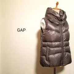GAP ギャップ スタンドカラーダウンベスト モカ