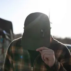 USA製 ILE logo camp cap 5パネル キャップ オリーブ