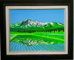 ★知床の湖・谷村一男肉筆油彩画・F6・新品額付 ☆知床の湖・谷村一男肉筆油彩画・F6・新品額付