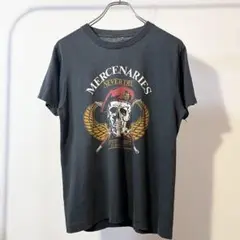 80’s Mercenaries Never Die スカルプリントTシャツ