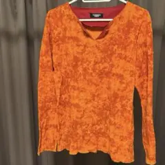 TORNADOMART トルネードマート ロングTシャツ オレンジ Mサイズ相当