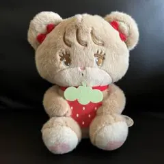 mikko illustrations いちごBIGぬいぐるみ ラテ