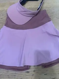 エレッセ　テニスウェア　スコート　ピンク　Ｍ　バイザーセット