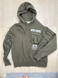 dickies オリーブ色 Mサイズ コットンパーカー