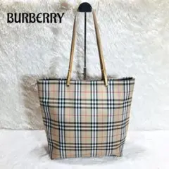 【美品】 バーバリー トートバッグ ノバチェック 大容量 A4収納可能